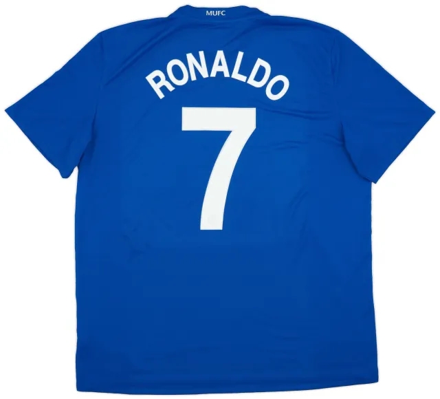 Nike 2008-09 Manchester United Third Shirt Ronaldo #7 - 6/10 - (XXL)