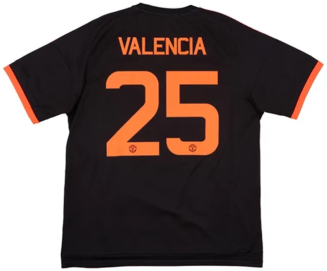 adidas 2015-16 Manchester United Third Shirt Valencia #25 - 9/10 - (XL)