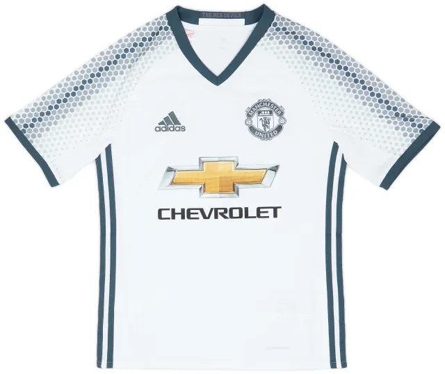 adidas 2016-17 Manchester United Third Shirt - 7/10 - (L.Boys)