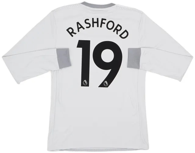 adidas 2017-18 Manchester United Third L/S Shirt Rashford #19 (S)