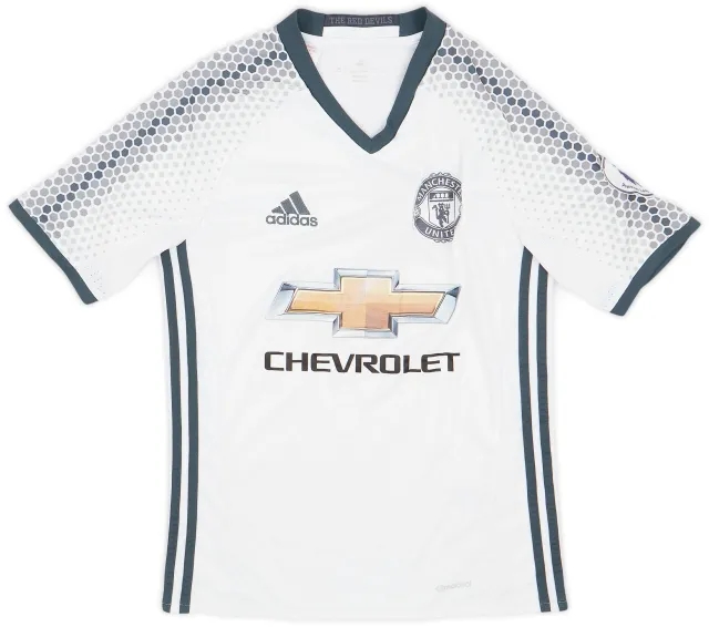 adidas 2016-17 Manchester United Third Shirt - 6/10 - (L.Boys)