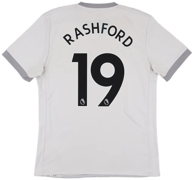 adidas 2017-18 Manchester United Third Shirt Rashford #19 - 9/10 - (M)