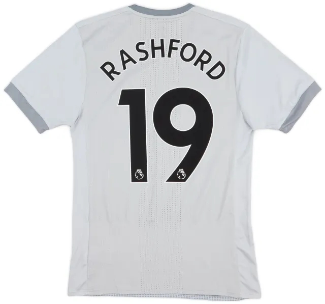 adidas 2017-18 Manchester United Player Issue Third Shirt Rashford #19 - 6/10 - (S)