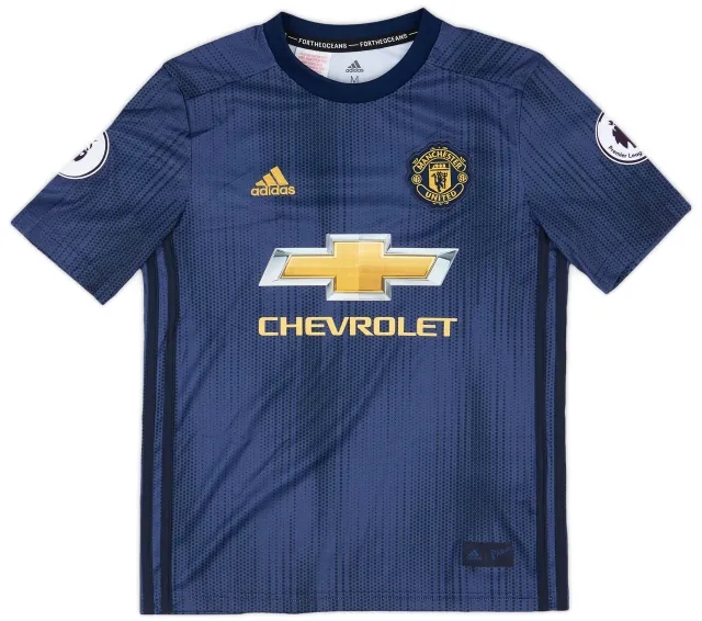 adidas 2018-19 Manchester United Third Shirt - 9/10 - (M.Boys)