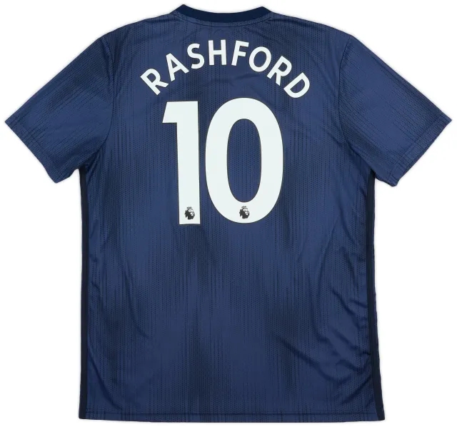 adidas 2018-19 Manchester United Third Shirt Rashford #10 - 9/10 - (L)