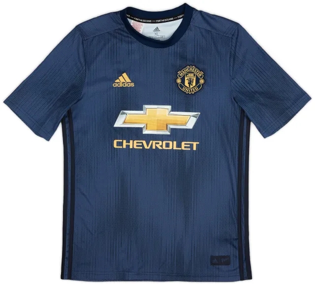 adidas 2018-19 Manchester United Third Shirt - 10/10 - (XL.Boys)