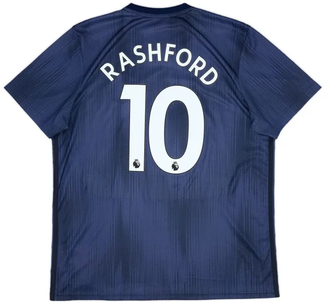 adidas 2018-19 Manchester United Third Shirt Rashford #10 - 7/10 - (XL)