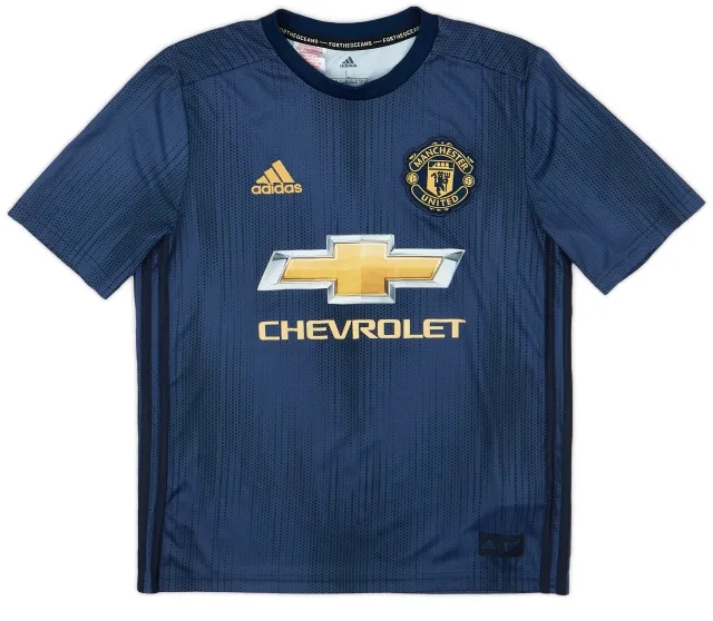 adidas 2018-19 Manchester United Third Shirt - 10/10 - (L.Boys)