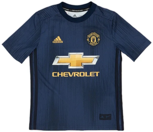 adidas 2018-19 Manchester United Third Shirt - 9/10 - (S.Boys)