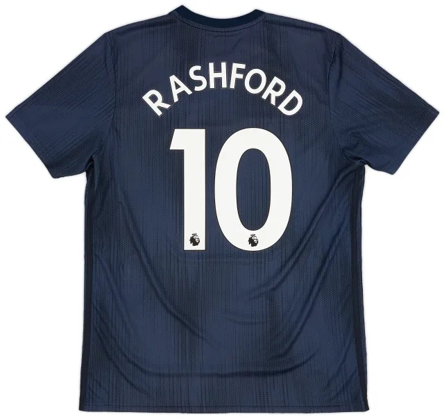 adidas 2018-19 Manchester United Third Shirt Rashford #10 - 9/10 - (L)