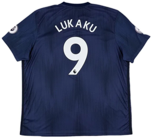 adidas 2018-19 Manchester United Third Shirt Lukaku #9 - 9/10 - (XXL)