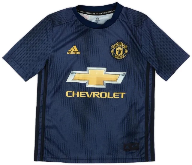 adidas 2018-19 Manchester United Third Shirt - 8/10 - (S.Boys)
