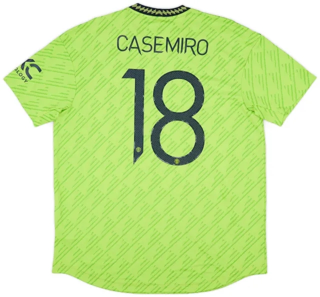 adidas 2022-23 Manchester United Authentic Third Shirt Casemiro #18 (XL)