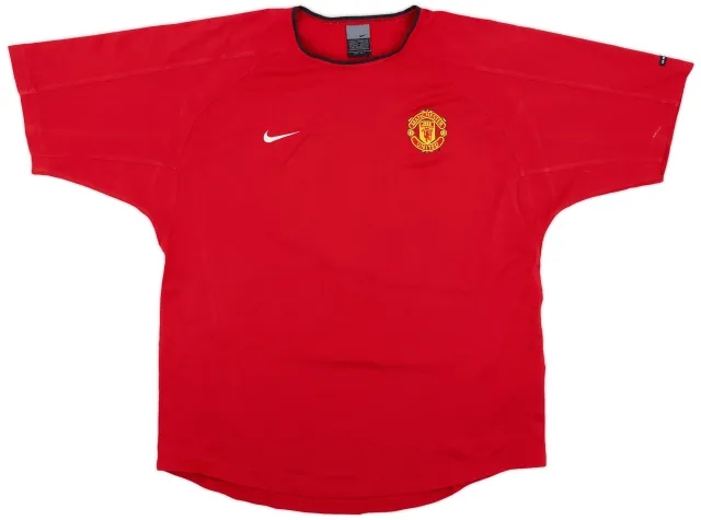2002-03 Manchester United Nike Training Shirt - 8/10 - (L)