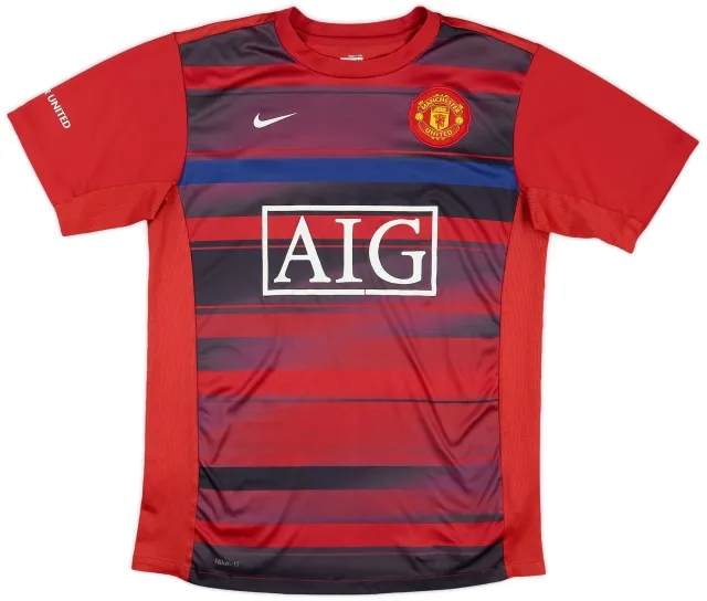 2008-09 Manchester United Nike Training Shirt - 9/10 - (XXL)