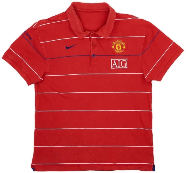 2008-09 Manchester United Nike Training Shirt - 9/10 - (L)