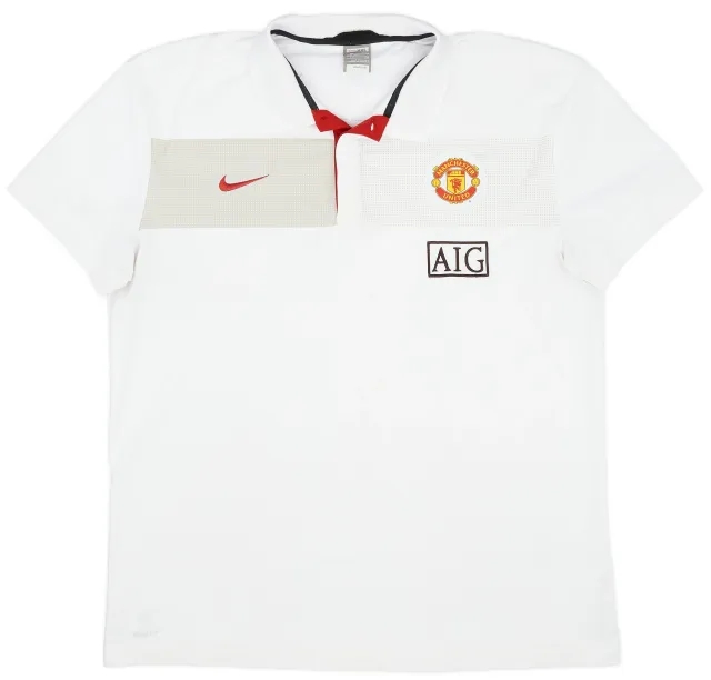 2009-10 Manchester United Nike Polo T-Shirt - 9/10 - (XXL)