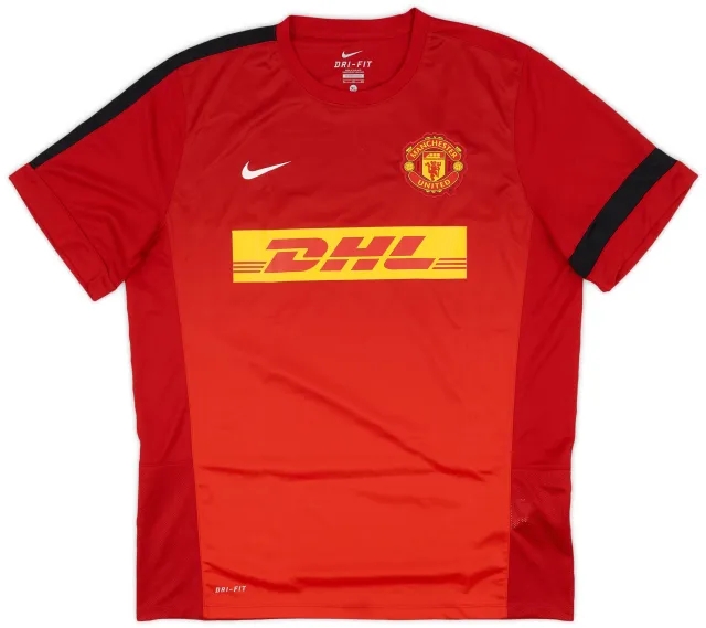 2013-14 Manchester United Nike Training Shirt - 8/10 - (L)