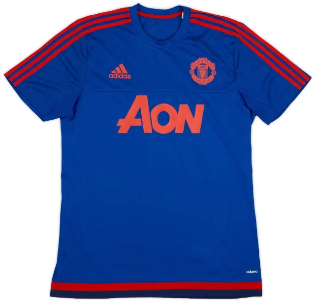 2015-16 Manchester United adidas Training Shirt - 9/10 - (L)