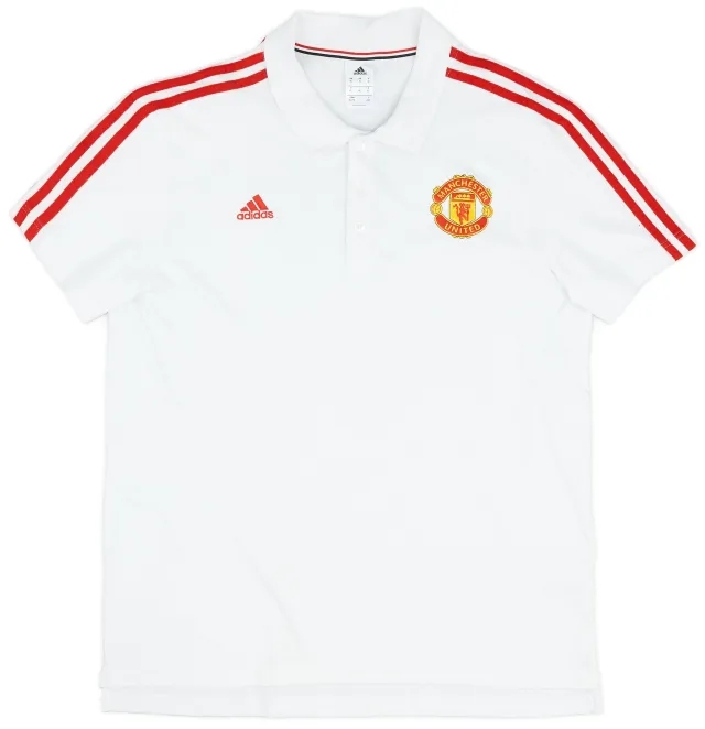 2015-16 Manchester United adidas Polo Shirt - 8/10 - (XL)