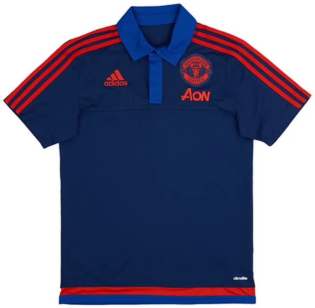 adidas 2015-16 Manchester United Polo Shirt - 8/10 - (S)