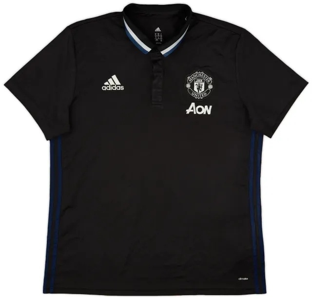 2016-17 Manchester United adidas Polo Shirt - 7/10 - (XL)