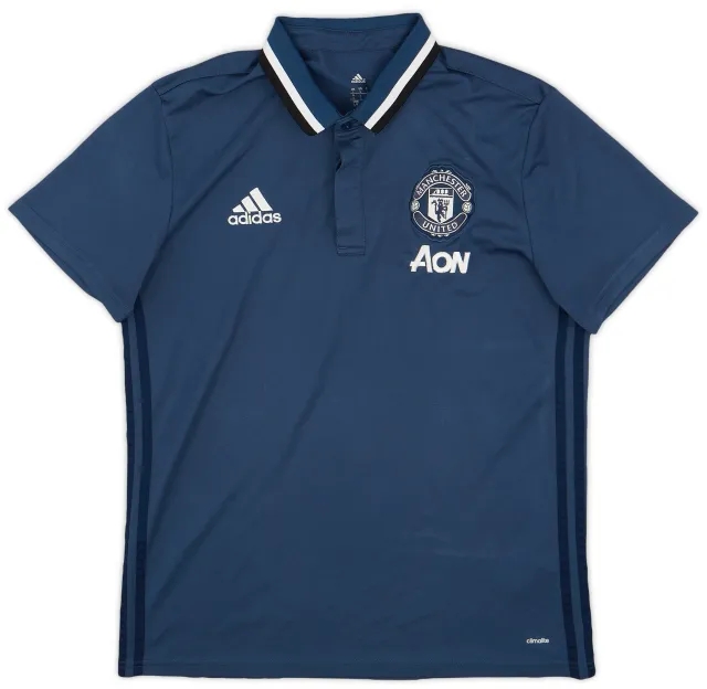 2016-17 Manchester United adidas Polo Shirt - 7/10 - (L)