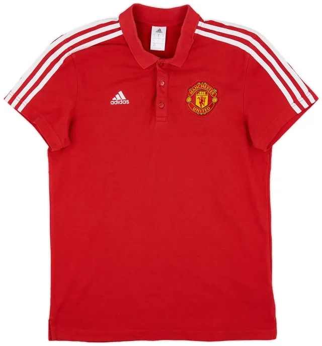 2016-17 Manchester United adidas Polo Shirt - 9/10 - (M)