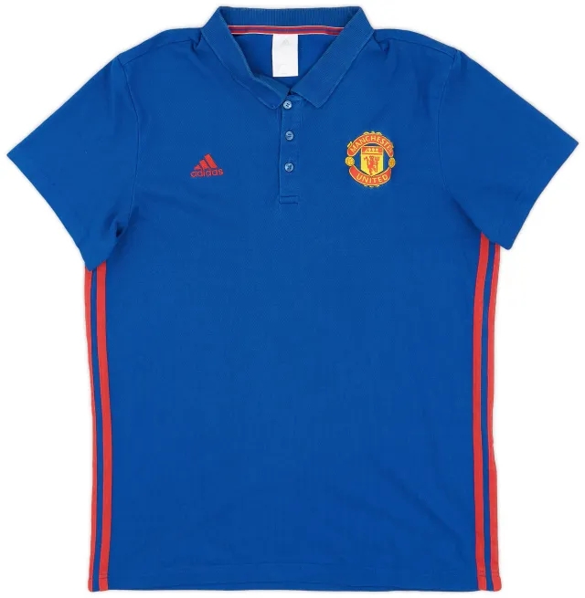 adidas 2016-17 Manchester United Polo Shirt - 7/10 - (L)