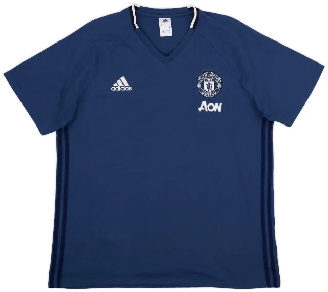 2016-17 Manchester United adidas Cotton Tee - 8/10 - (XXL)