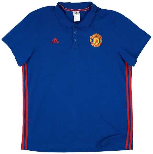 adidas 2016-17 Manchester United Polo Shirt - 7/10 - (XL)