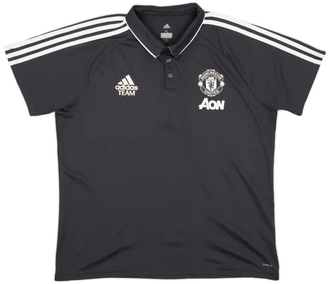 2017-18 Manchester United adidas Polo Shirt - 7/10 - (XL)
