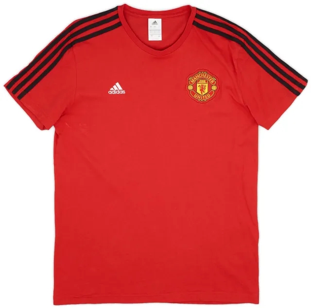 2017-18 Manchester United adidas Cotton Tee - 9/10 - (L)