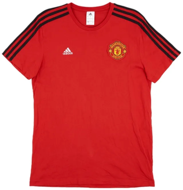 2017-18 Manchester United adidas Cotton Tee - 8/10 - (L)