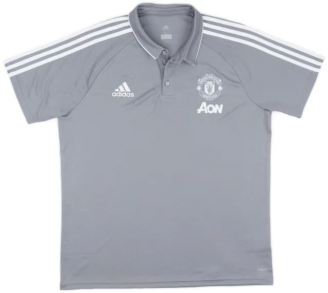 2017-18 Manchester United adidas Polo Shirt - 9/10 - (XL)