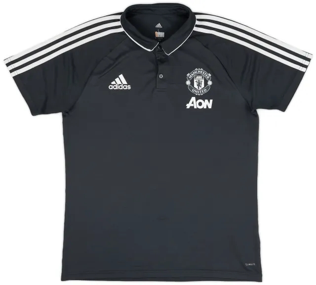 2017-18 Manchester United adidas Polo Shirt - 8/10 - (L)