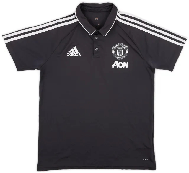 2017-18 Manchester United adidas Polo Shirt - 6/10 - (M)