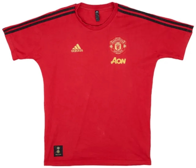 2018-19 Manchester United adidas Cotton Tee - 7/10 - (S)