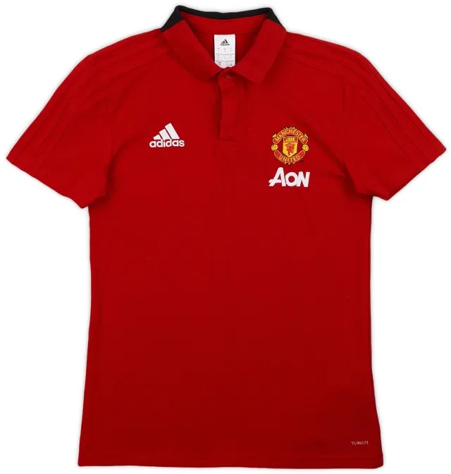 2018-19 Manchester United adidas Polo Shirt - 9/10 - (S)