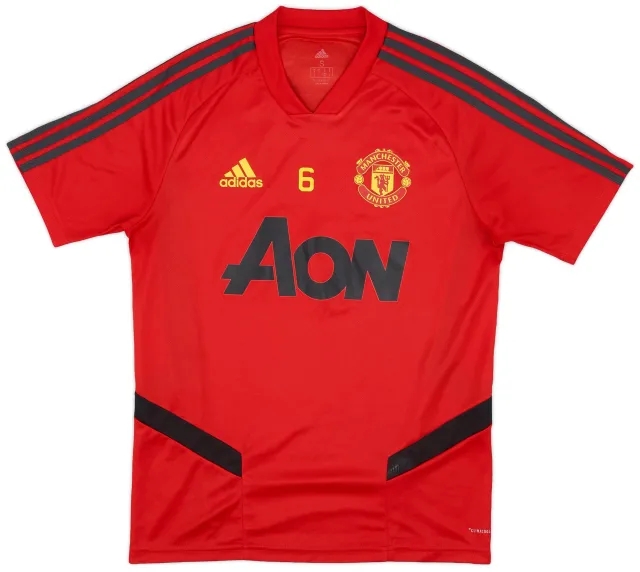 2019-20 Manchester United Player Issue adidas Training Shirt #6 - 9/10 - (S)