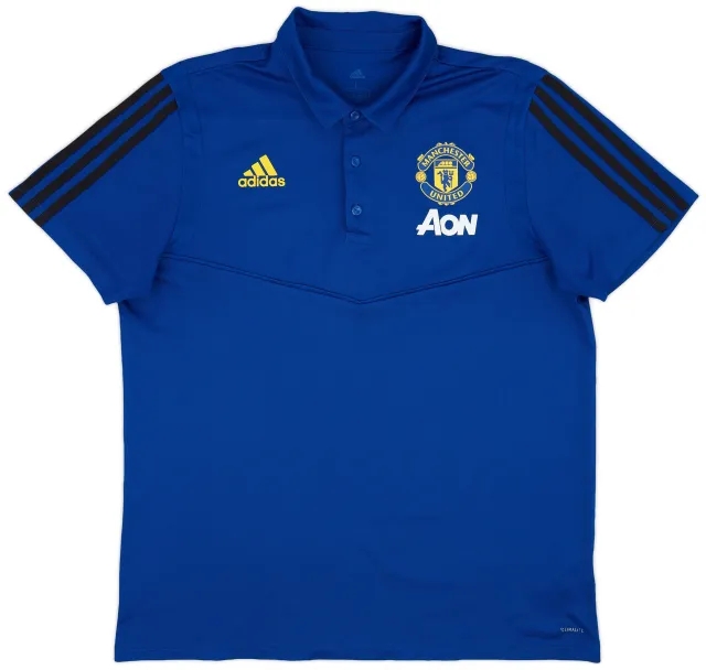 2019-20 Manchester United adidas Polo Shirt - 9/10 - (L)