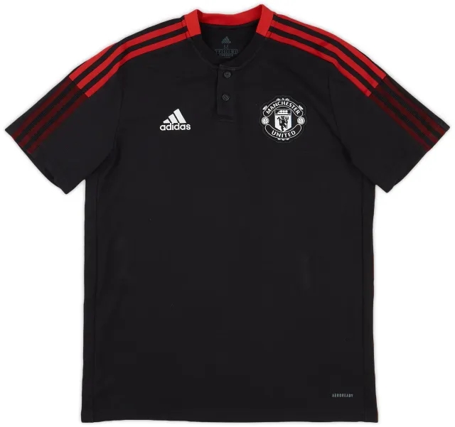 2021-22 Manchester United adidas Polo Shirt - 8/10 - (M)