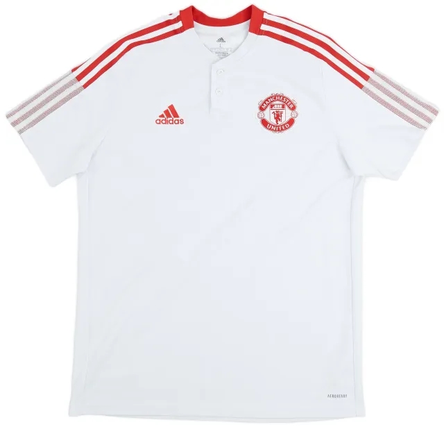 adidas 2021-22 Manchester United Polo Shirt - 7/10 - (L)