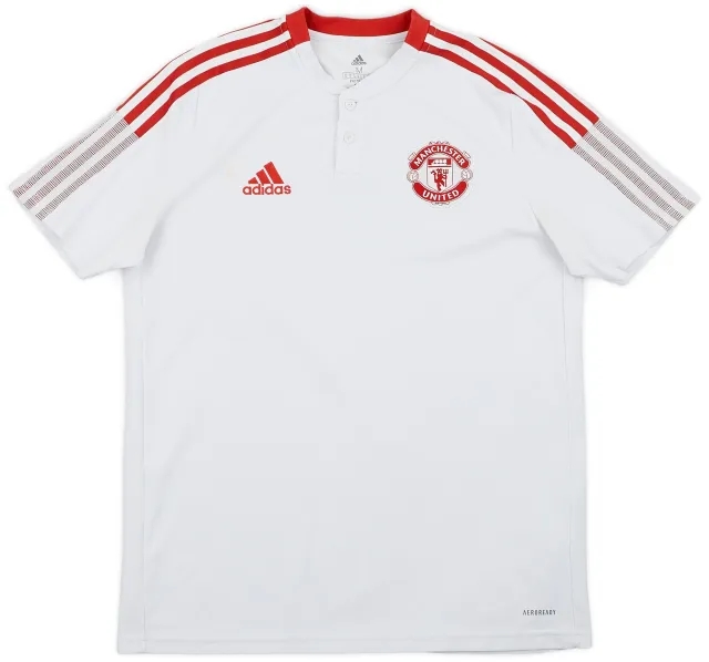 2021-22 Manchester United adidas Polo Shirt - 7/10 - (M)