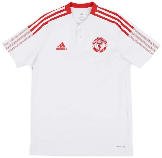 2021-22 Manchester United adidas Polo Shirt - 9/10 - (S)