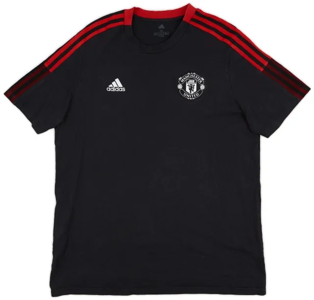 2021-22 Manchester United adidas Cotton Tee - 8/10 - (XL)