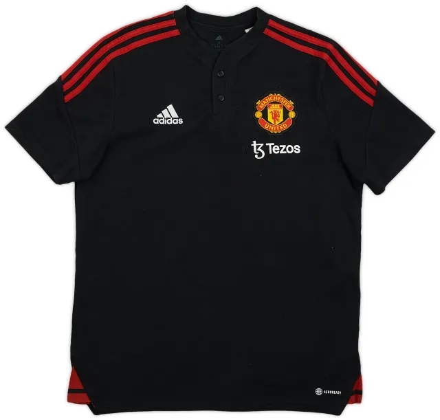 adidas 2022-23 Manchester United Polo Shirt - 8/10 - (M)