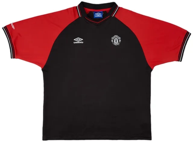 1990s Manchester United Umbro Polo Shirt - 8/10 - (XXL)