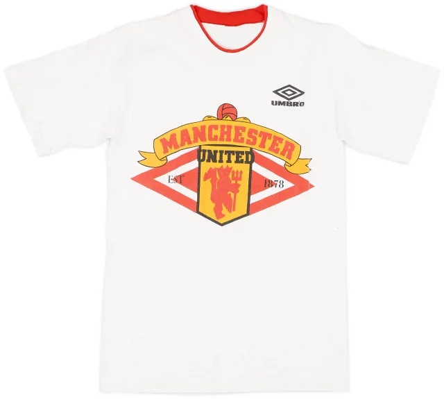 1994-96 Manchester United Umbro Graphic Tee - 9/10 - (S)