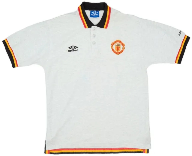 1996-97 Manchester United Umbro Polo Shirt - 5/10 - (L)